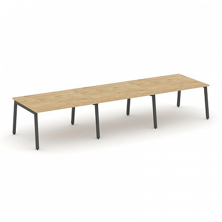 Style Project Стол переговорный SN-5A.SPRG-053.3 Тиквуд Светлый/Металл Антрацит 4410*1180*750