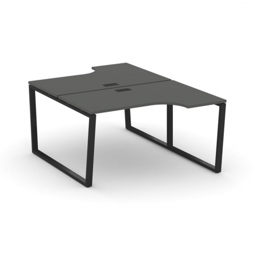 Style Project Рабочая станция эргоном. SN-6T2.DRPA-011 Акация Лорка/Металл Антрацит/Заглушка Пластик фото 4