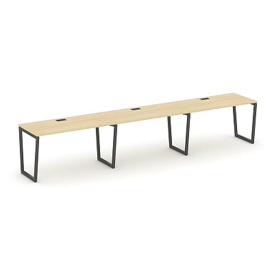 Style Project Рабочая станция 1 сторон. SN-4T2.ORS-042 Акация Лорка/Металл Антрацит/Заглушка Пластик