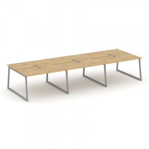 Style Project Рабочая станция 2-х сторон. SN-4T1.DRS-072 Акация Лорка/Металл Антрацит/Заглушка Пласт фото 2