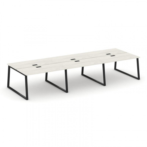 Style Project Рабочая станция 2-х сторон. SN-6T1.DRS-061 Акация Лорка/Металл Антрацит/Заглушка Пласт фото 8