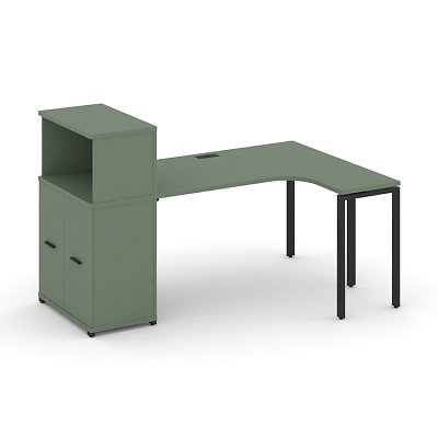 Стол эргономичный с опорным распашным шкафом Concept CN.SA-214(R)