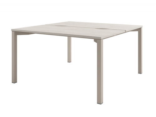 Стол тандем на металлокаркасе D-41 фото 2 Стол тандем на металлокаркасе D-41 фото 2