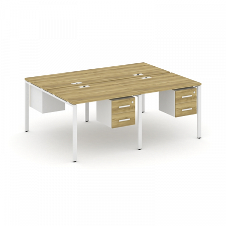 Бенч-система на 4 места с подвесными тумбами Concept CN.DRS-133