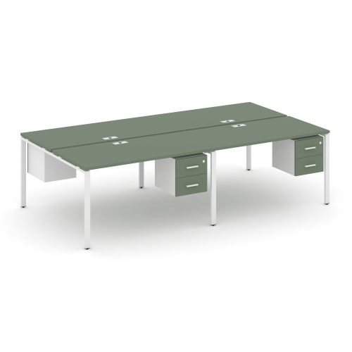 Бенч-система на 4 места с подвесными тумбами Concept CN.DRS-133 фото 5