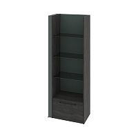 Дополнительная секция стеллажа со стеклянными полками и ящиком Гринвуд G-701