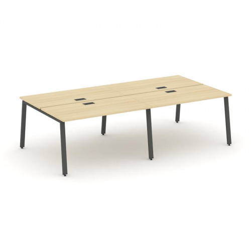 Style Project Рабочая станция 2-х сторон. SN-6A.DRS-043 Тиквуд Светлый/Металл Антрацит 2760*1432*750 фото 23