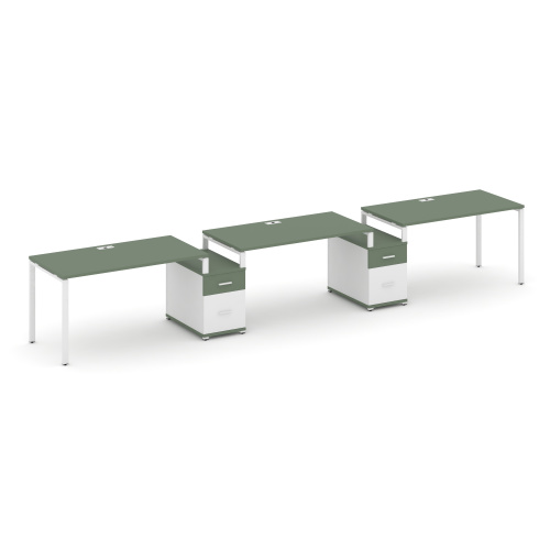 Бенч-система на 3 места с 2 опорными тумбами Concept CN.ORS-329 фото 5