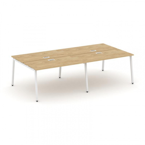 Style Project Рабочая станция 2-х сторон. SN-4A.DRS-032 Тиквуд Светлый/Металл Белый 2360*1232*750 фото 28