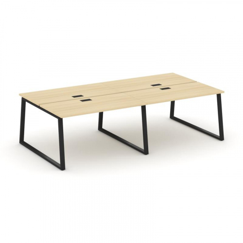 Style Project Рабочая станция 2-х сторон. SN-6T1.DRS-034 Акация Лорка/Металл Антрацит/Заглушка Пласт фото 4