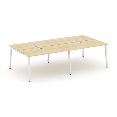 Style Project Рабочая станция 2-х сторон. SN-4A.DRS-034 Акация Лорка/Металл Белый 3160*1232*750