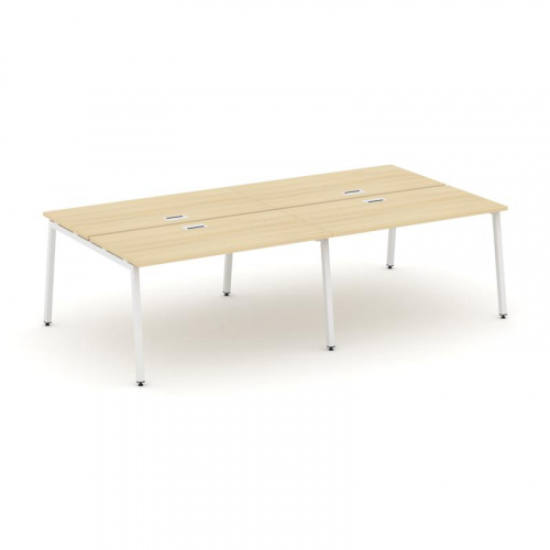 Style Project Рабочая станция 2-х сторон. SN-4A.DRS-032 Тиквуд Светлый/Металл Белый 2360*1232*750 фото 23