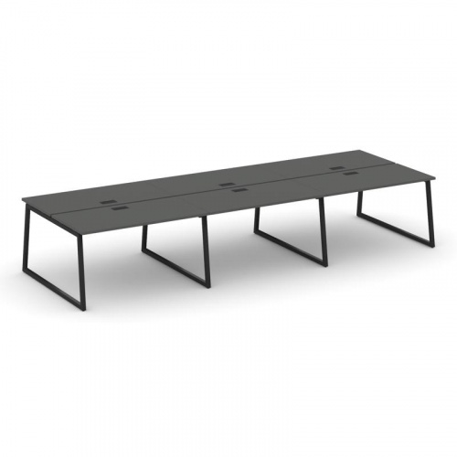 Style Project Рабочая станция 2-х сторон. SN-4T1.DRS-072 Акация Лорка/Металл Антрацит/Заглушка Пласт фото 7