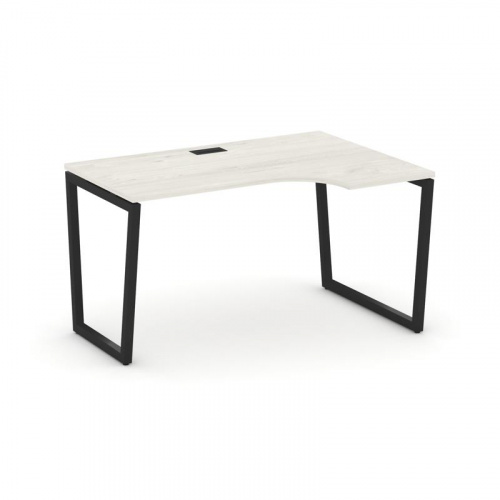 Style Project Стол рабочий эргоном. SN-4T2.SPA-001(R) Акация Лорка/Металл Антрацит/Заглушка Пластик фото 6