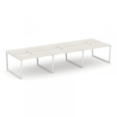 Style Project Рабочая станция 2-х сторон. SN-6T2.DRS-073 Акация Лорка/Металл Антрацит/Заглушка Пласт фото 13