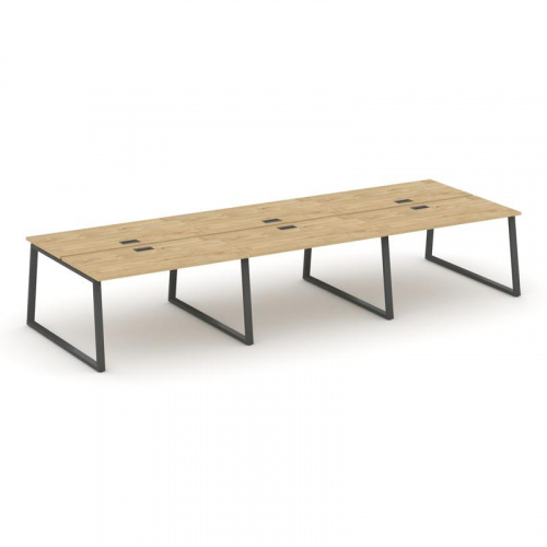 Style Project Рабочая станция 2-х сторон. SN-6T1.DRS-061 Акация Лорка/Металл Антрацит/Заглушка Пласт фото 22