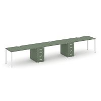 Бенч-система на 3 места с 2 опорными тумбами Concept CN.ORS-435