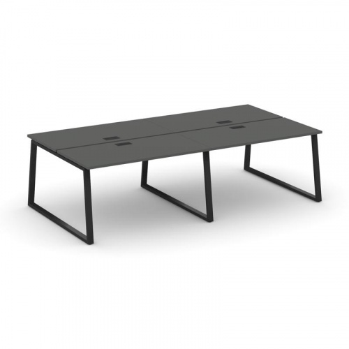 Style Project Рабочая станция 2-х сторон. SN-6T1.DRS-034 Акация Лорка/Металл Антрацит/Заглушка Пласт фото 7