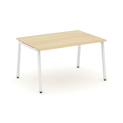 Style Project Стол переговорный SN-4A.SPRG-002.3 Акация Лорка/Металл Белый 1180*980*750