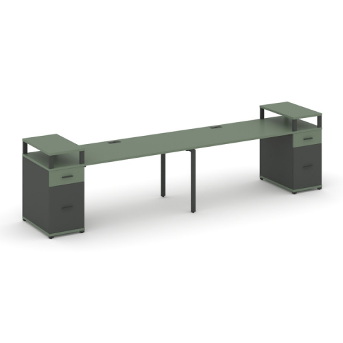 Бенч-система на 2 места с 2 опорными тумбами Concept CN.ORS-432 фото 2 Бенч-система на 2 места с 2 опорными тумбами Concept CN.ORS-432 фото 2