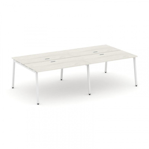 Style Project Рабочая станция 2-х сторон. SN-4A.DRS-032 Тиквуд Светлый/Металл Белый 2360*1232*750 фото 24