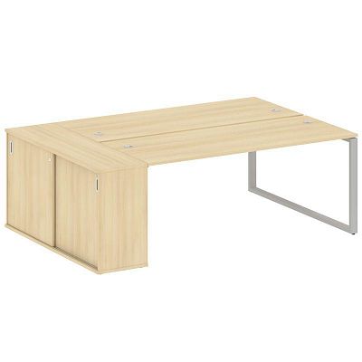 Бенч-система с шкафом-купе на О-обр. м/к Metal System БО.РС-СШК-1.5