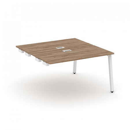 Style Project Стол-приставка к опор. элем. SN-5A.DPRS-003 Дуб Табак/Металл Белый 1380*1232*750