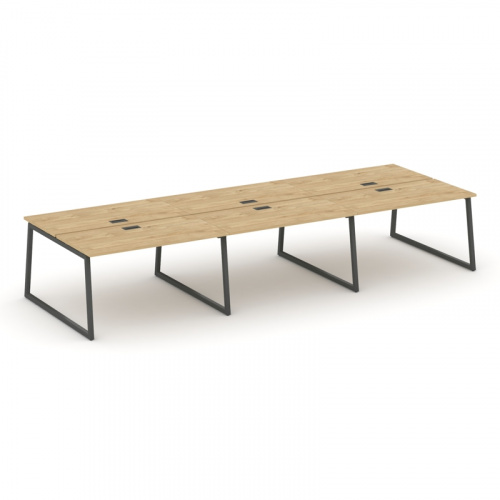 Style Project Рабочая станция 2-х сторон. SN-4T1.DRS-072 Акация Лорка/Металл Антрацит/Заглушка Пласт фото 11