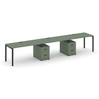 Бенч-система на 3 места с 2 опорными тумбами Concept CN.ORS-338