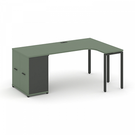 Стол эргономичный с опорным распашным шкафом Concept CN.SA-209(R)