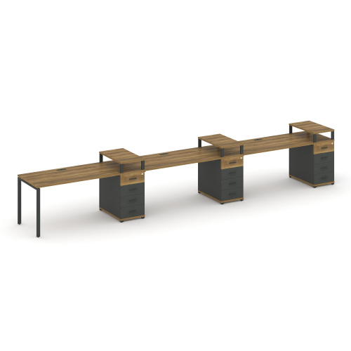 Бенч-система на 3 места с 3 опорными тумбами Concept CN.ORS-459 Бенч-система на 3 места с 3 опорными тумбами Concept CN.ORS-459