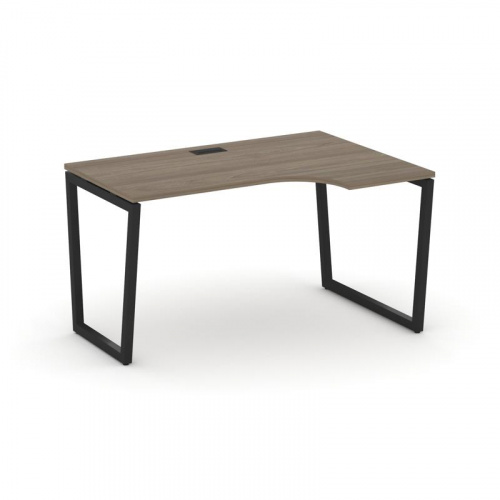 Style Project Стол рабочий эргоном. SN-4T2.SPA-001(R) Акация Лорка/Металл Антрацит/Заглушка Пластик фото 5