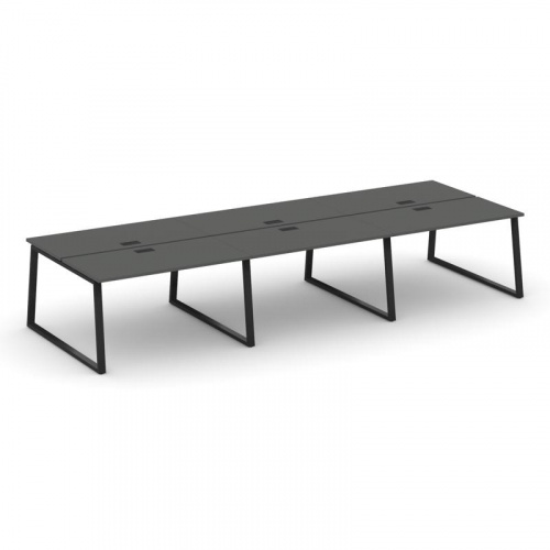 Style Project Рабочая станция 2-х сторон. SN-6T1.DRS-061 Акация Лорка/Металл Антрацит/Заглушка Пласт фото 7