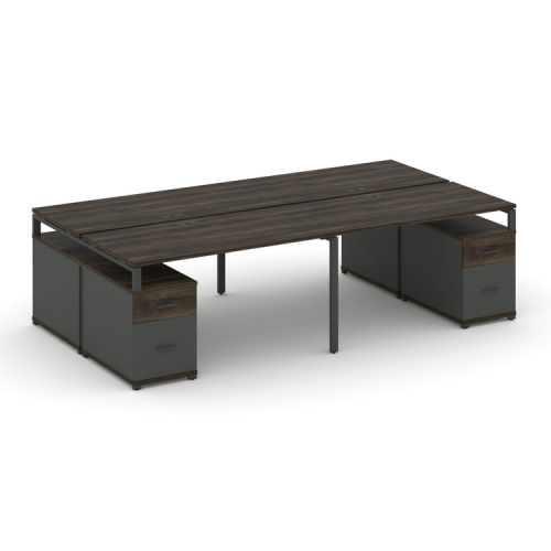 Бенч-система на 4 места с 2 опорными тумбами Concept CN.DRS-330 фото 3 Бенч-система на 4 места с 2 опорными тумбами Concept CN.DRS-330 фото 3