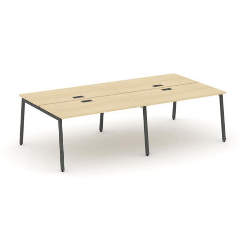 Style Project Рабочая станция 2-х сторон. SN-4A.DRS-032 Тиквуд Светлый/Металл Белый 2360*1232*750 фото 17