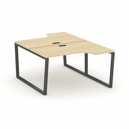 Style Project Рабочая станция эргоном. SN-6T2.DRPA-021 Акация Лорка/Металл Антрацит/Заглушка Пластик