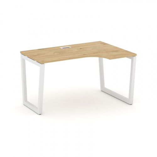 Style Project Стол рабочий эргоном. SN-5T2.SPA-002(R) Акация Лорка/Металл Антрацит/Заглушка Пластик фото 3