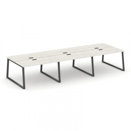 Style Project Рабочая станция 2-х сторон. SN-6T1.DRS-061 Акация Лорка/Металл Антрацит/Заглушка Пласт фото 24