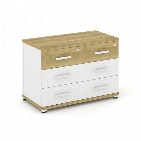 Тумба приставная с 6 ящиками Concept CN.TSP-007 W