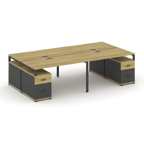 Бенч-система на 4 места с 2 опорными тумбами Concept CN.DRS-330 фото 4 Бенч-система на 4 места с 2 опорными тумбами Concept CN.DRS-330 фото 4