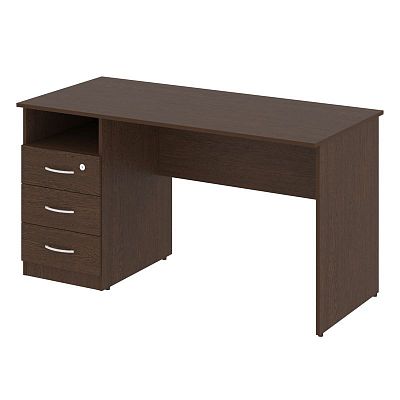 Nova S Стол письменный с тумбой левый В.СПТ-3 (L) Бук Артизан 1400*650*750