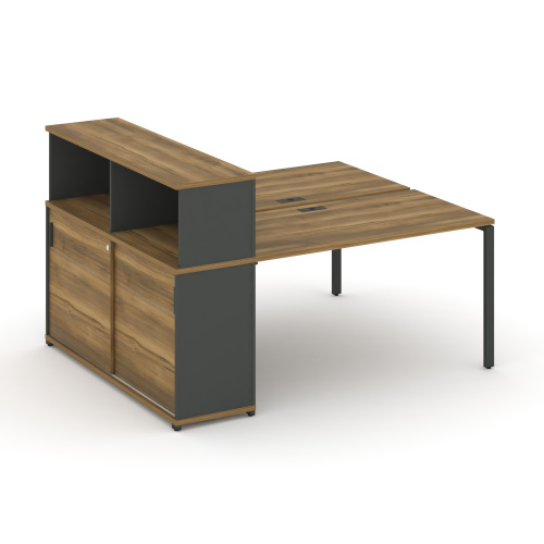 Бенч-система с опорным шкафом-купе с надставкой Concept CN.DRS-239