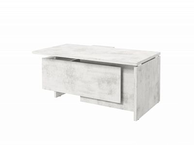 Стол с опорной тумбой FI-117R.DD Хромикс белый