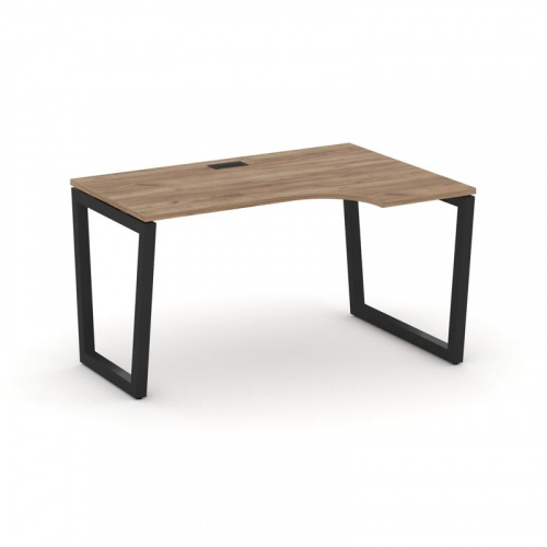 Style Project Стол рабочий эргоном. SN-5T2.SPA-002(R) Акация Лорка/Металл Антрацит/Заглушка Пластик фото 7