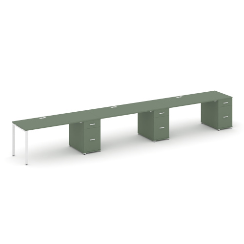 Бенч-система на 3 места с 3 опорными тумбами Concept CN.ORS-447