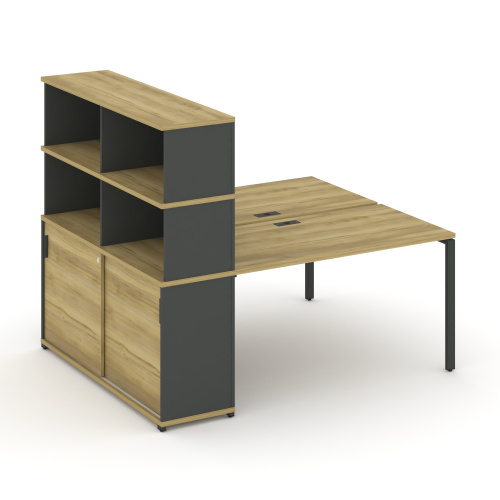 Бенч-система с опорным шкафом-купе с надставкой Concept CN.DRS-241 фото 4 Бенч-система с опорным шкафом-купе с надставкой Concept CN.DRS-241 фото 4
