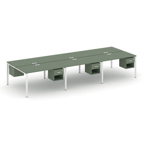 Бенч-система на 6 мест с подвесными тумбами Concept CN.DRS-158 Бенч-система на 6 мест с подвесными тумбами Concept CN.DRS-158