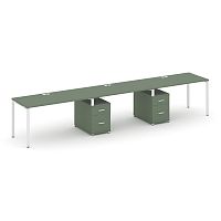 Бенч-система на 3 места с 2 опорными тумбами Concept CN.ORS-337