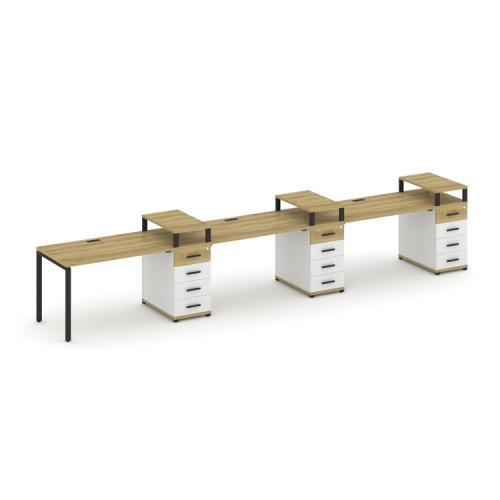 Бенч-система на 3 места с 3 опорными тумбами Concept CN.ORS-458 фото 6 Бенч-система на 3 места с 3 опорными тумбами Concept CN.ORS-458 фото 6