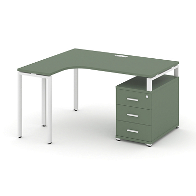 Стол эргономичный с опорной тумбой Concept CN.SA-303(L)